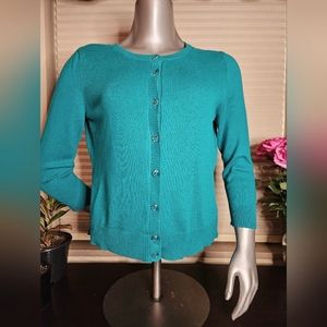 New York & Co. Button Down 3/4 Sleeve Cardigan Sweater - Size L